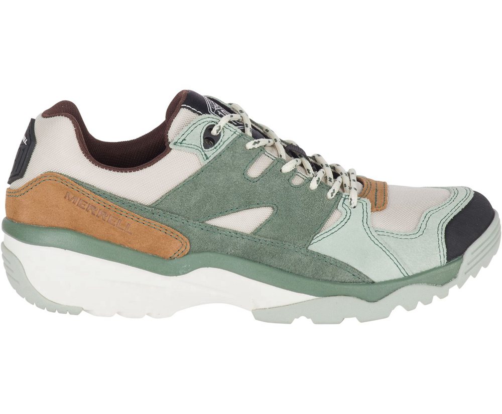 Merrell Sneakers Dame - Boulder Range - Olivengrøn/Hvide - BCG071923